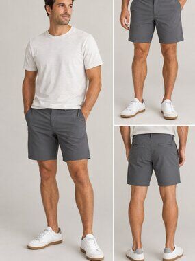 TEREN Daily Driver Lightweight Travel Performance Shorts Gray Men’s 36 x 7